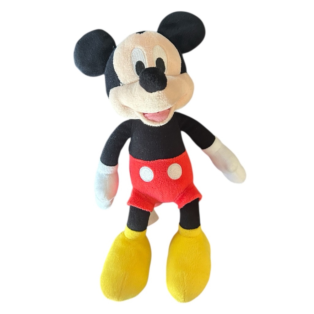 Disney Classic Mickey Mouse Clubhouse Plush Toy Doll Black, Red, Yellow 11 Inch